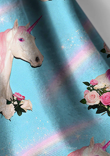 Blue Unicorn Y2K Print Headband Cherrykitten