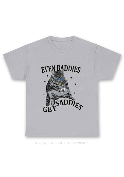 Even Baddies Get Saddies Y2K Chunky Shirt Cherrykitten