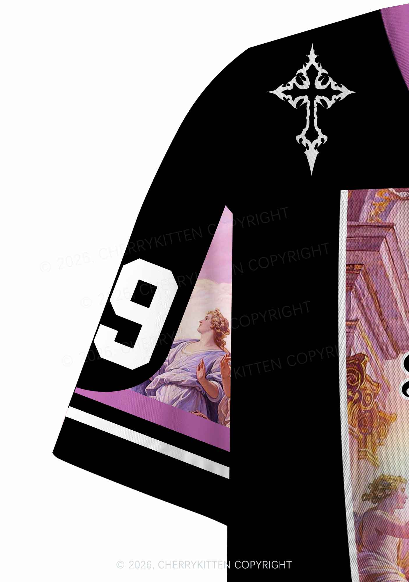 See You In Hell Angel Pride Y2K Crop Sport Jersey Shirts Cherrykitten