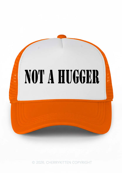 Not A Hugger Y2K Colorblock Trucker Hat Cherrykitten
