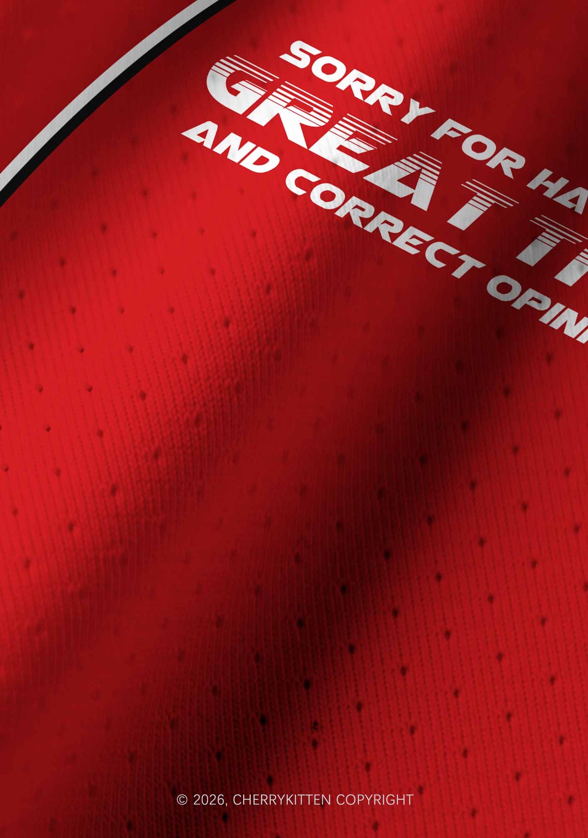Sorry For Having Correct Opinions Y2K Crop Football Jersey Shirts Cherrykitten