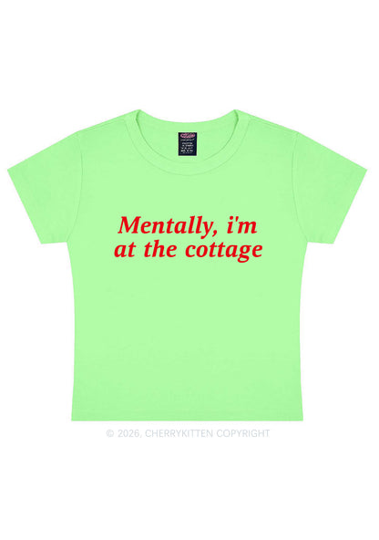 Mentally Im At The Cottage HR Y2K Baby Tee Cherrykitten