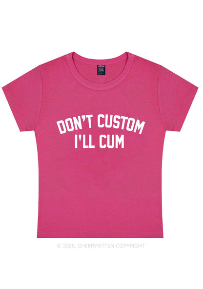 Dont Custom Y2K Baby Tee Cherrykitten