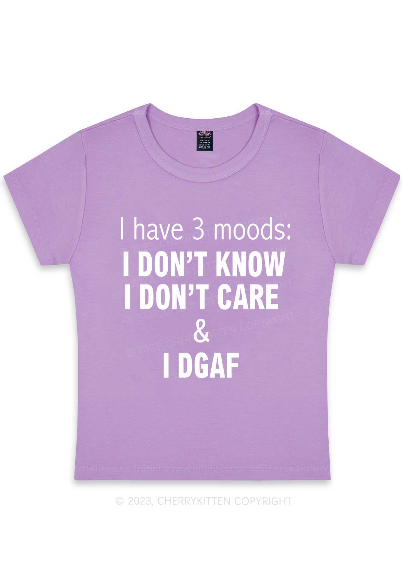 Curvy I DGAF Y2K Baby Tee Cherrykitten