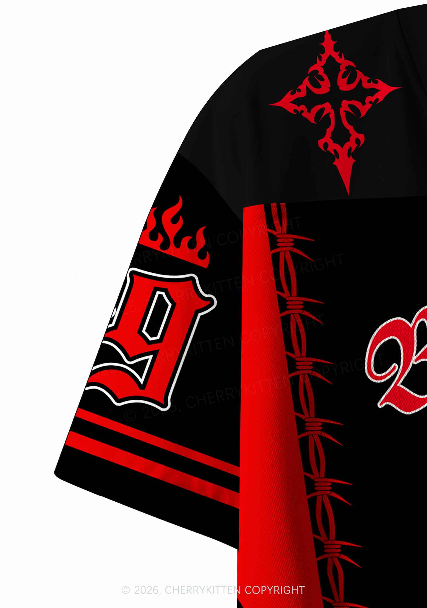 Red Better A Faggot Than A Fascist Pride Y2K Crop Sport Jersey Shirts Cherrykitten
