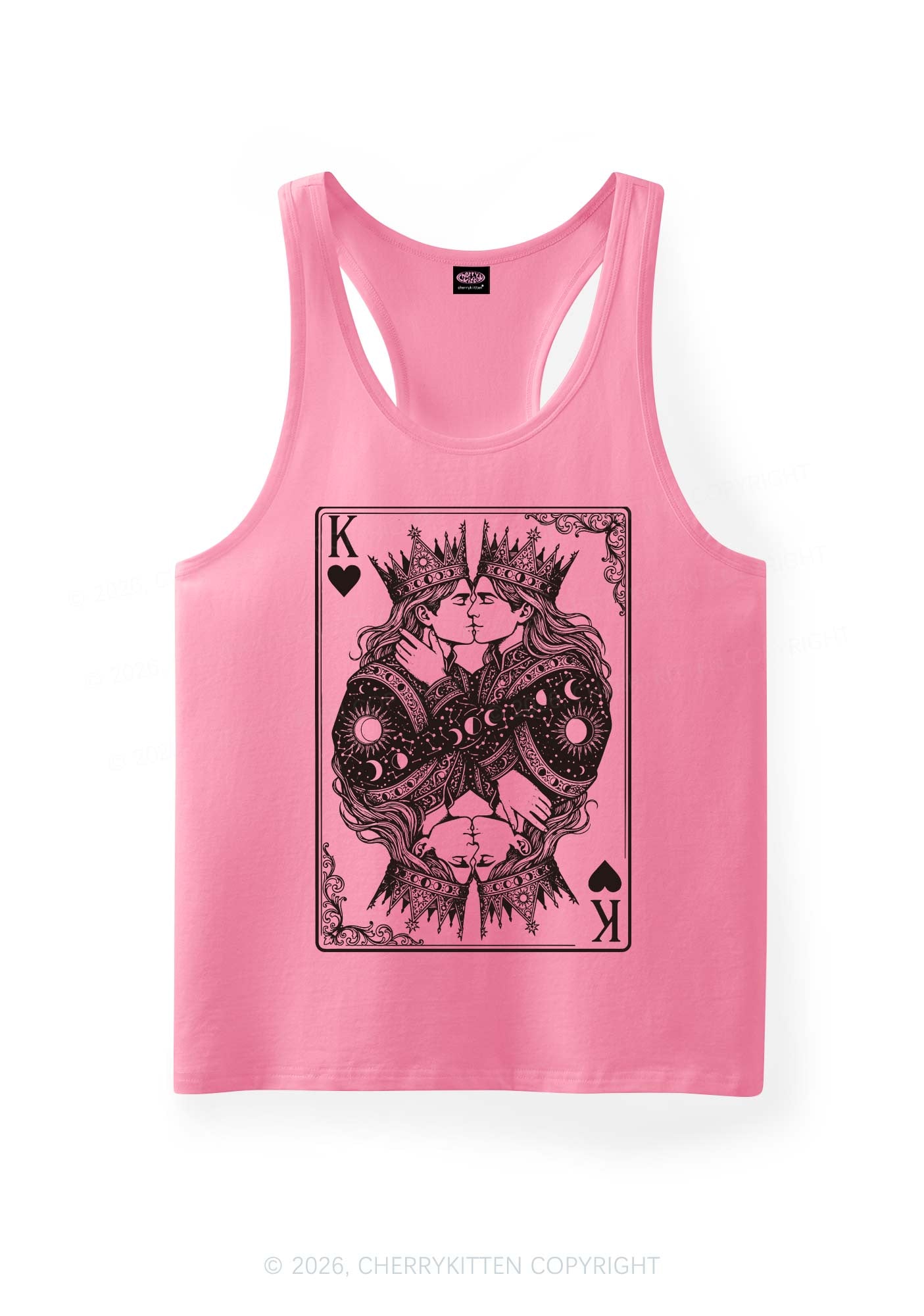 Kings Kissing Pride Y2K Men Racerback Tank Top Cherrykitten