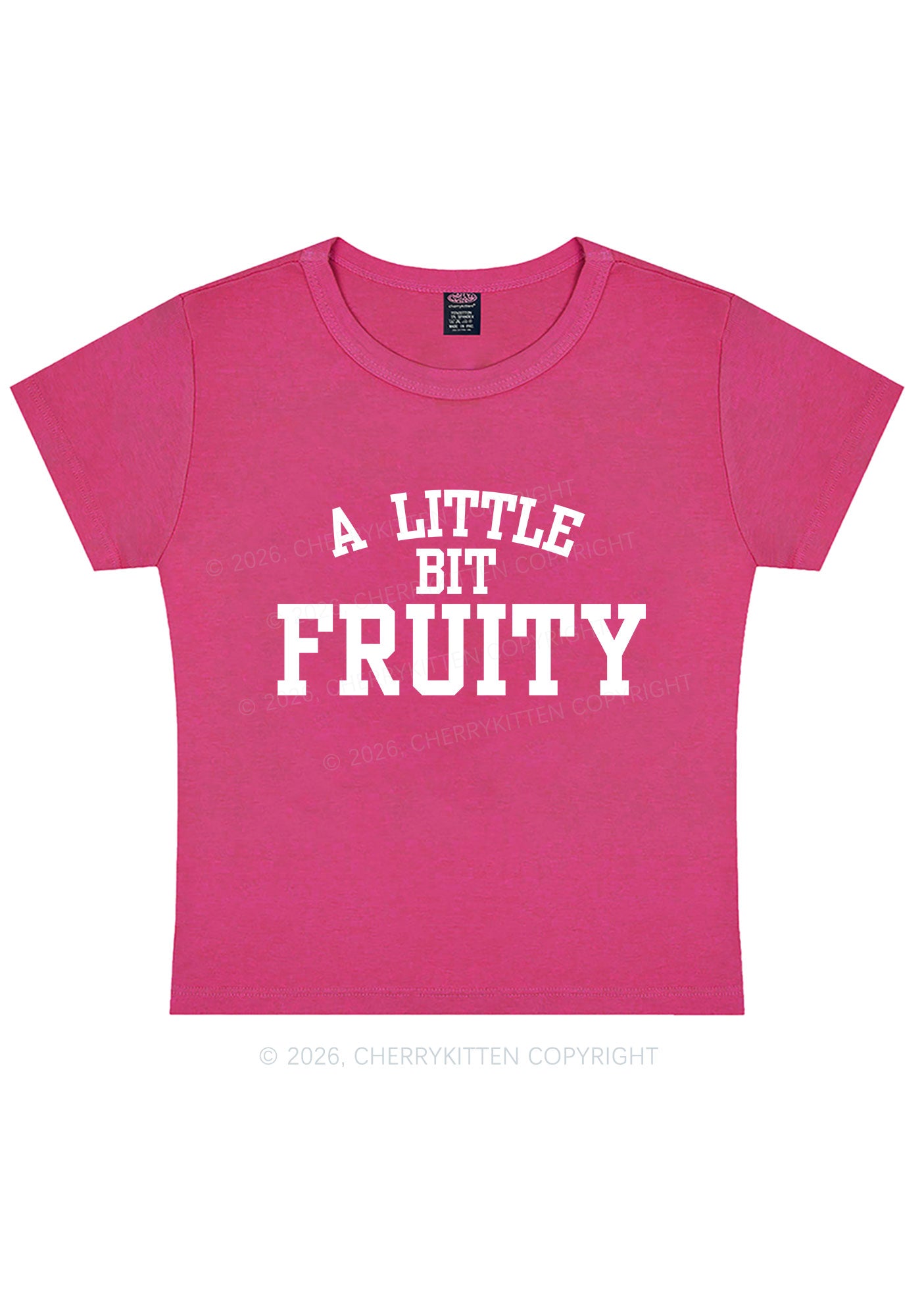 A Little Bit Fruity Pride Y2K Baby Tee Cherrykitten