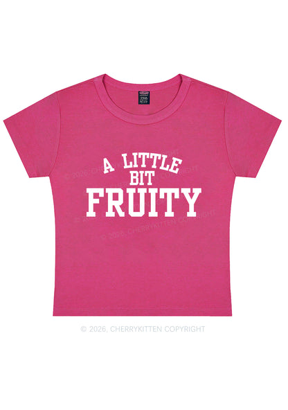 A Little Bit Fruity Pride Y2K Baby Tee Cherrykitten