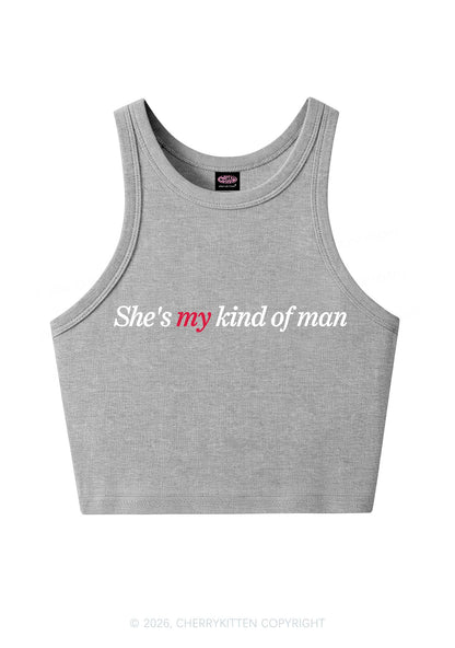 Shes My Kind Of Man Pride Y2K Crop Tank Top Cherrykitten