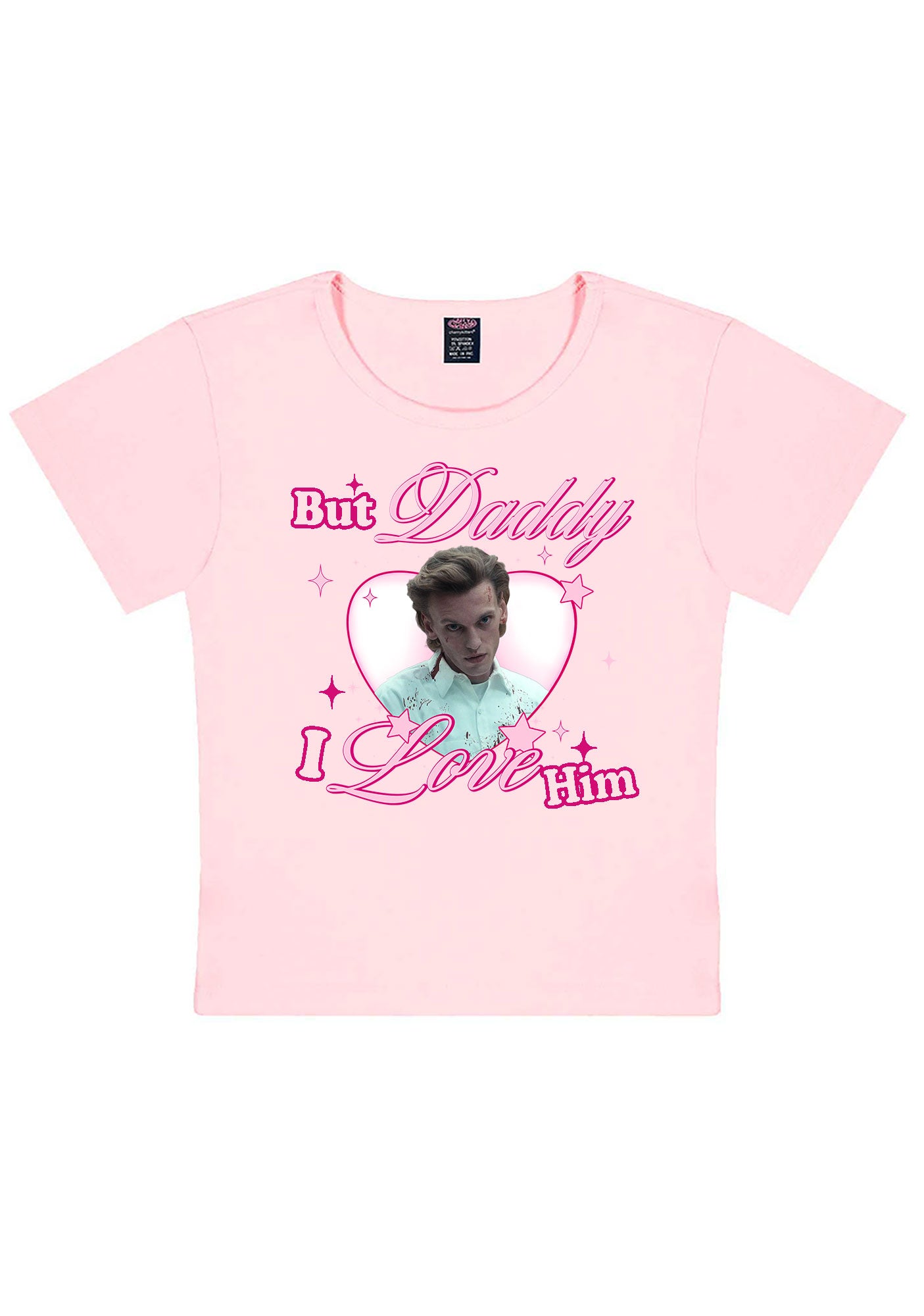 Daddy I Love Number One Y2K Baby Tee Cherrykitten