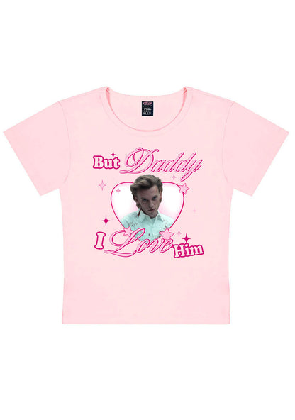 Daddy I Love Number One Y2K Baby Tee Cherrykitten