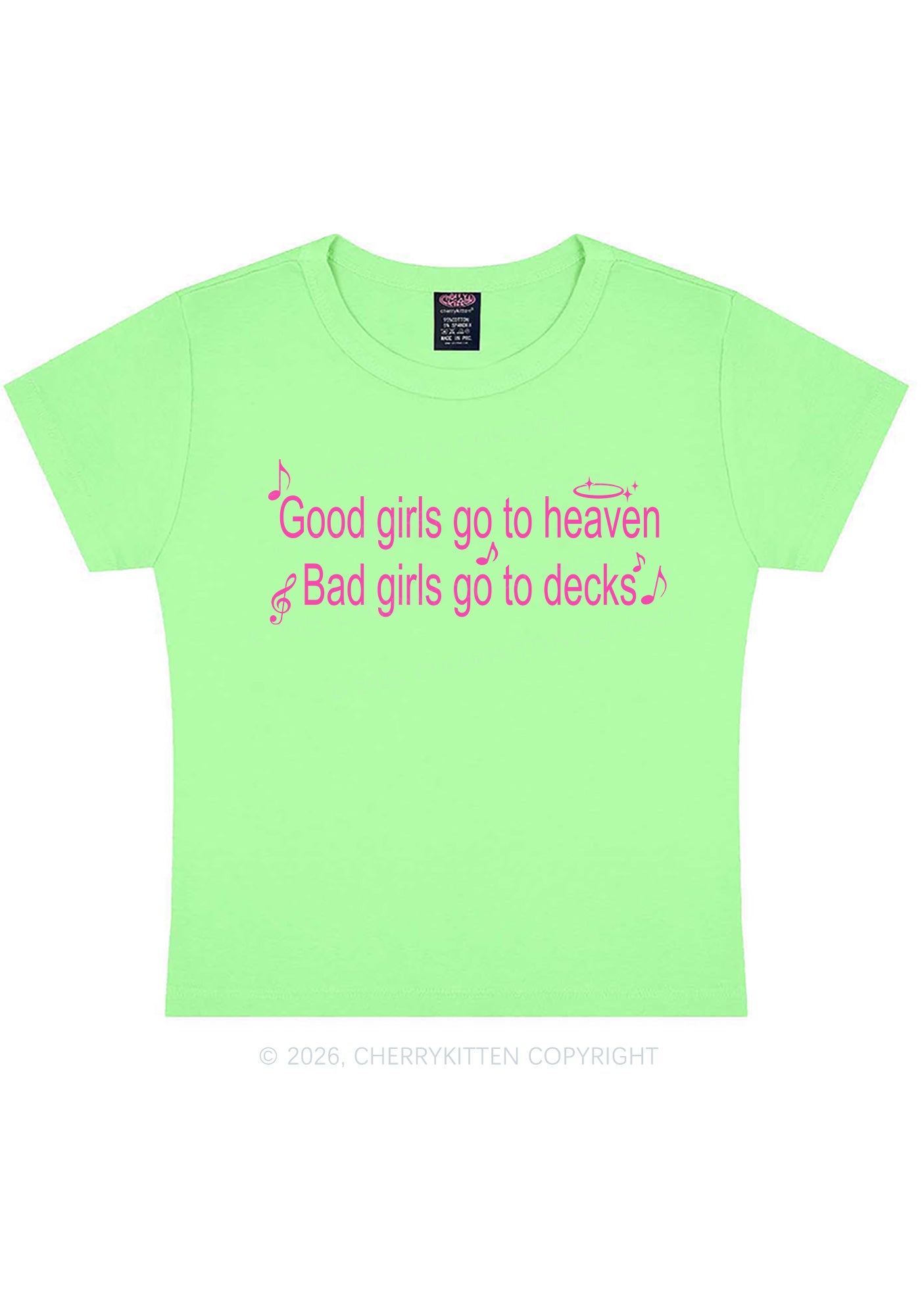 Bad Girls Go To Decks Y2K Baby Tee Cherrykitten