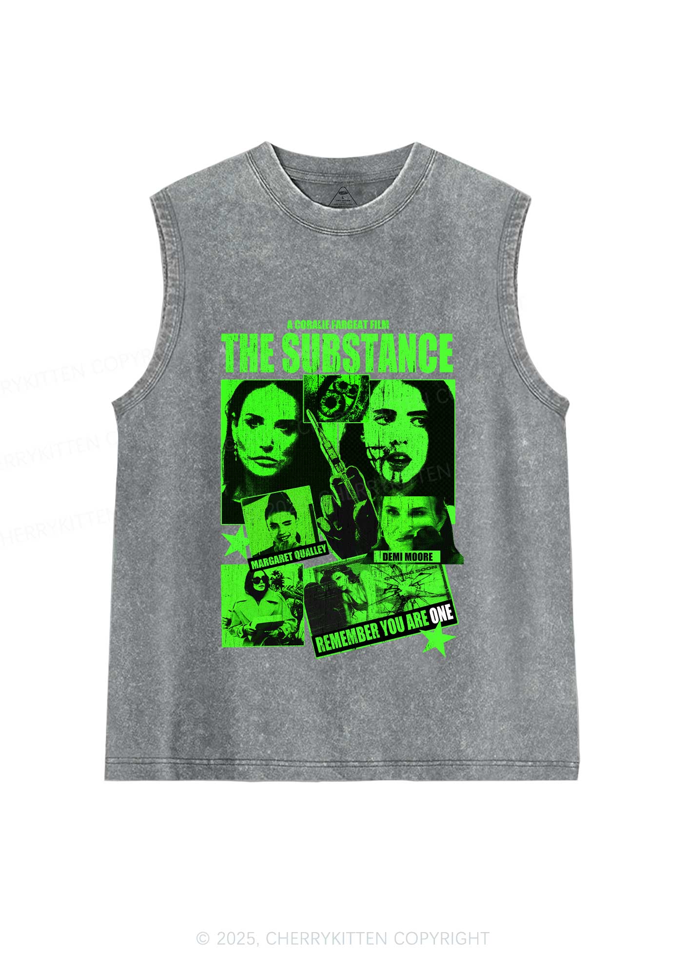 Halloween The Horror Movie Y2K Washed Muscle Tank Cherrykitte