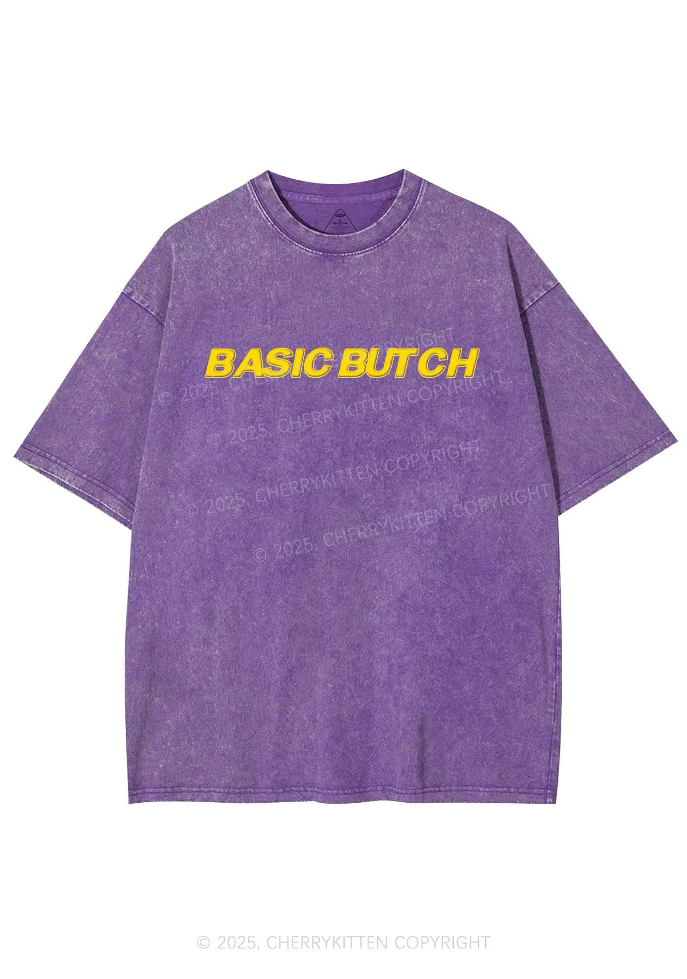Basic Butch Y2K Shirts Washed Tee Cherrykitten