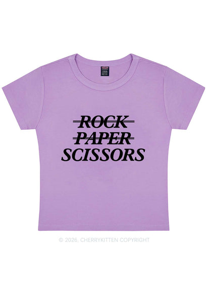 Rock Paper Scissors Pride Y2K Baby Tee Cherrykitten