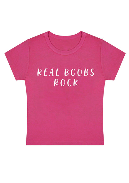 Curvy Real Bxxbs Rock Baby Tee