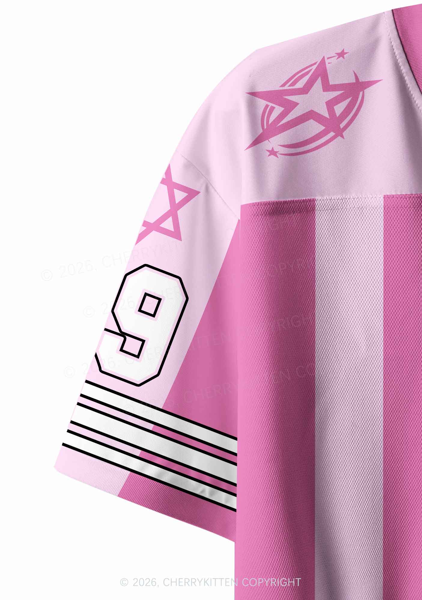 Lesbian Nails Lips Pride Y2K Crop Sport Jersey Shirts Cherrykitten