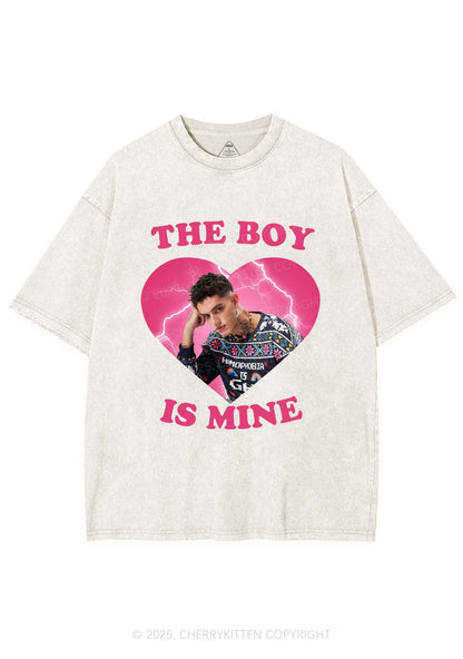 Custom The Boy Is Mine Y2K Shirts Washed Tee Cherrykitten