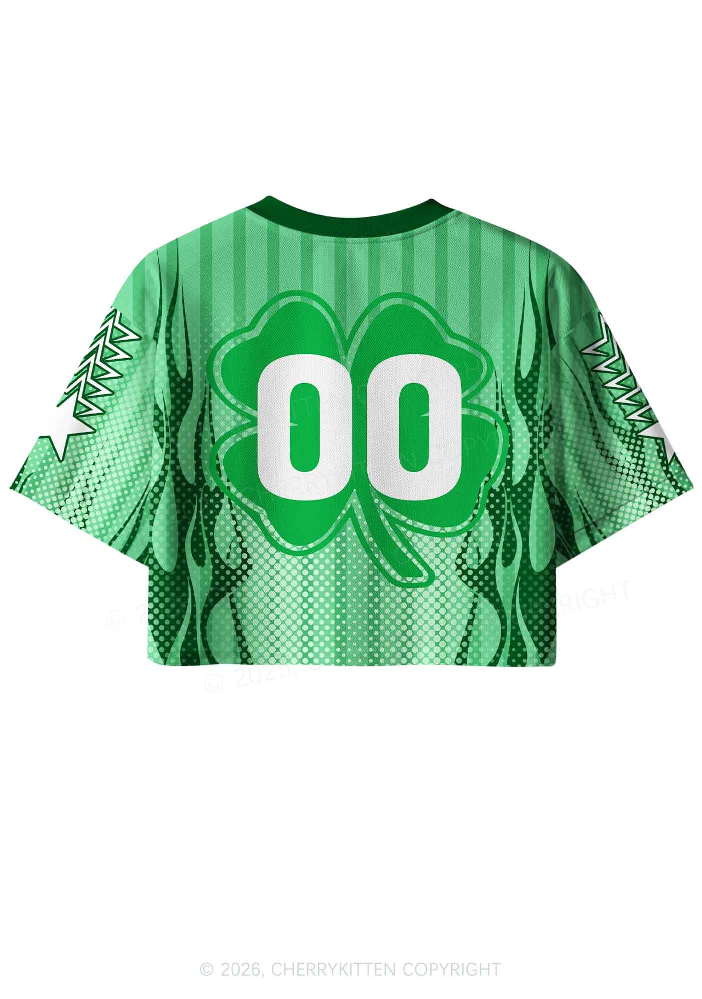 Custom Drinks Well With Others St Patricks Y2K Crop Sport Jersey Shirts Cherrykitten