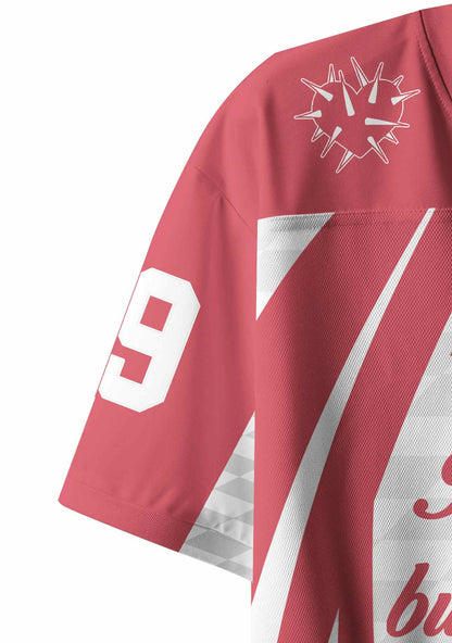 Im Not A Lesbian But My GF Is Pride Y2K Crop Sport Jersey Shirts Cherrykitten