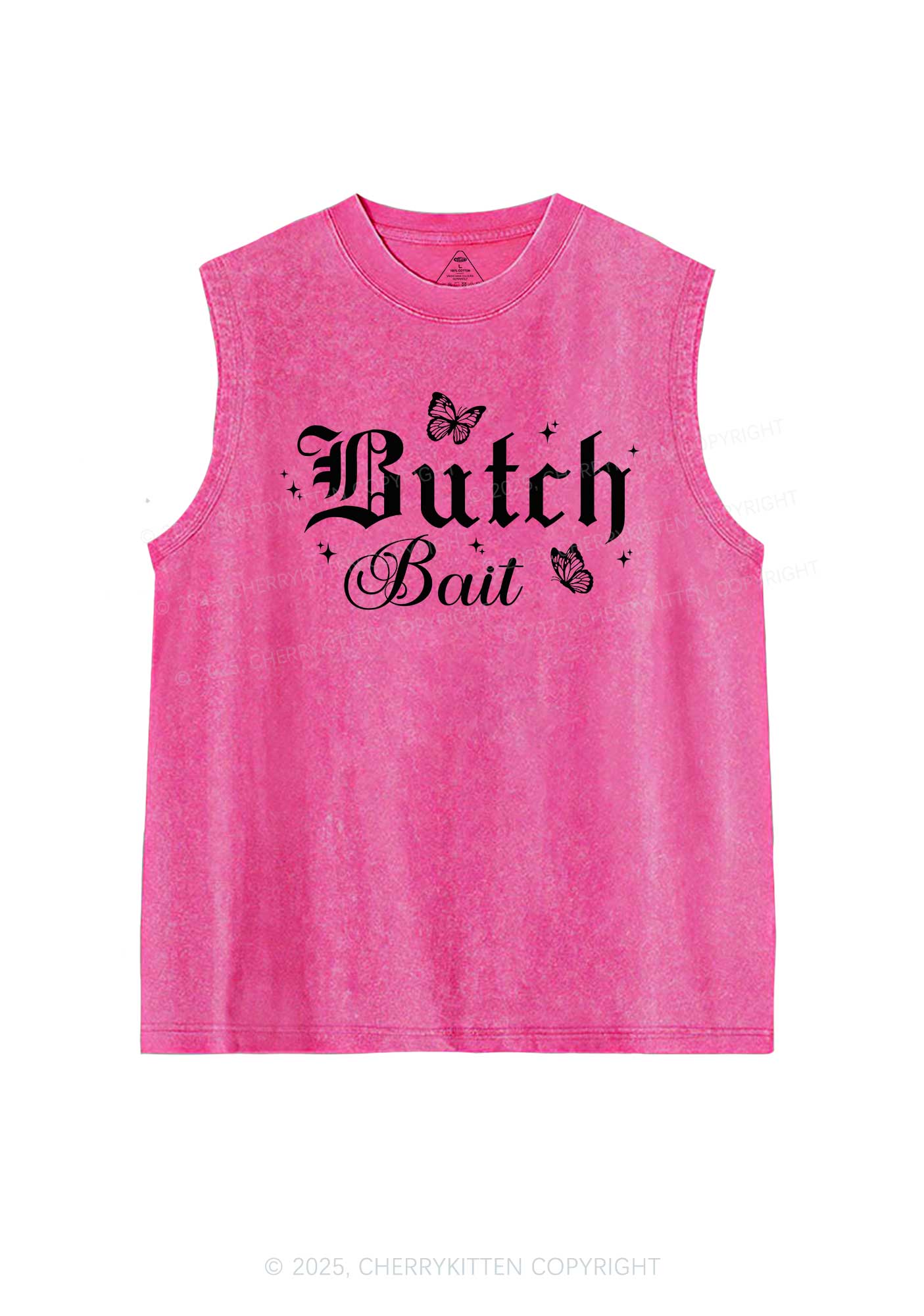 Butch Bait Pride Y2K Washed Muscle Tank Cherrykitten
