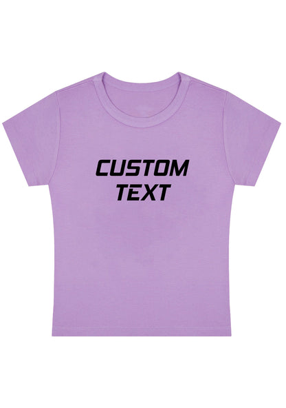 Custom Personalized Text Y2K Baby Tee