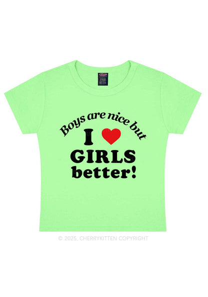 I Love Girls Better Pride Y2K Baby Tee Cherrykitten