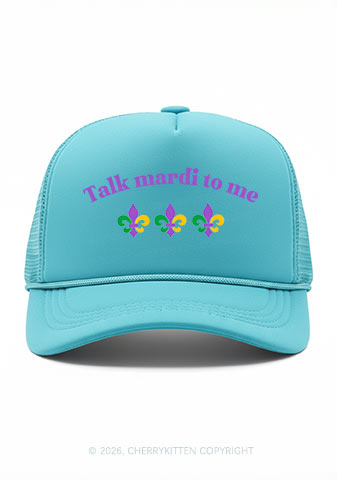 Talk Mardi To Me Y2K Trucker Hat Cherrykitten