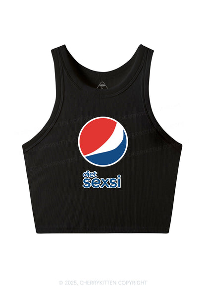 Diet Sexsi Y2K Crop Tank Top Cherrykitten