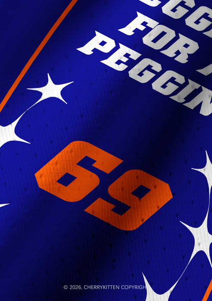 Begging For A Pegging Y2K Crop Football Jersey Shirts Cherrykitten