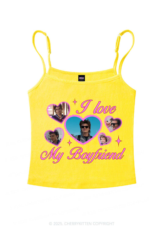 I Love My Boyfriend SH Y2K Spaghetti Strap Cami Cherrykitten
