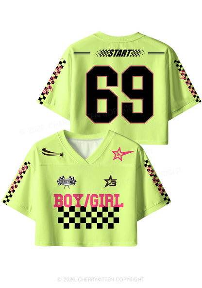 Boy Or Girl Pride Y2K Crop Sport Jersey Shirts Cherrykitten