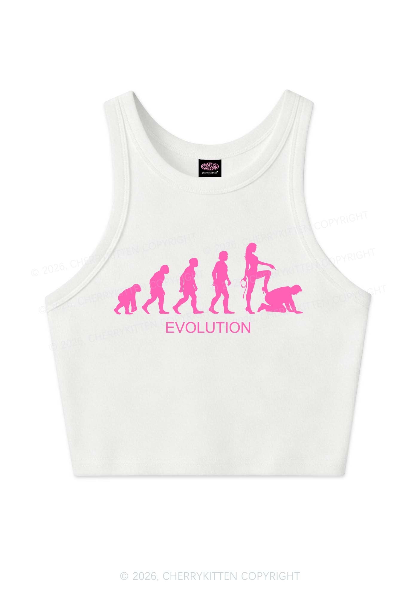 Female Evolution Y2K Crop Tank Top Cherrykitten