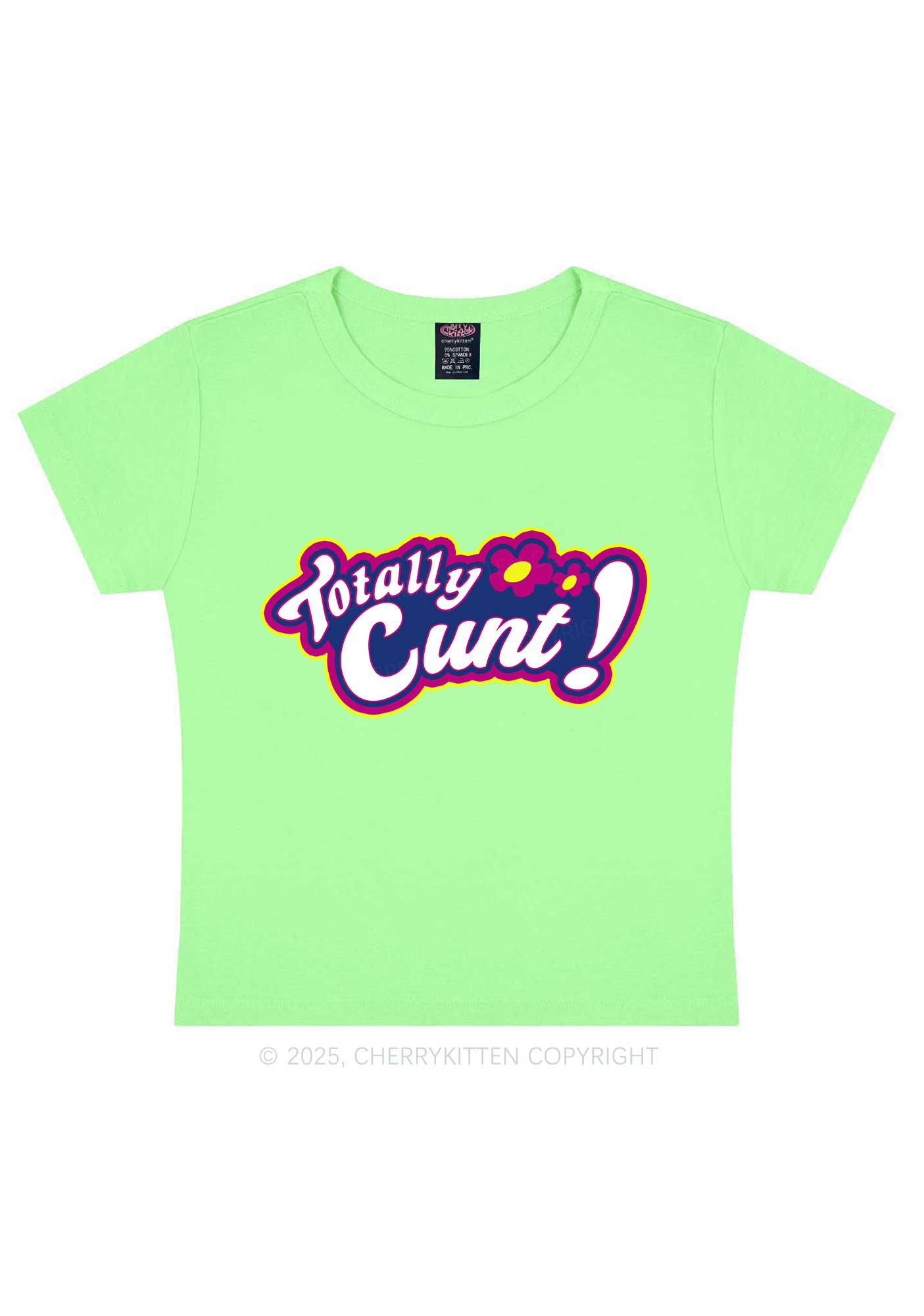 Totally Cxxt Y2K Baby Tee Cherrykitten