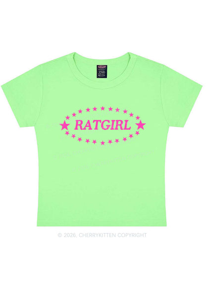 Ratgirl Star Y2K Baby Tee Cherrykitten