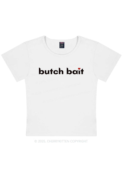 Butch Bait Heart Y2K Baby Tee Cherrykitten