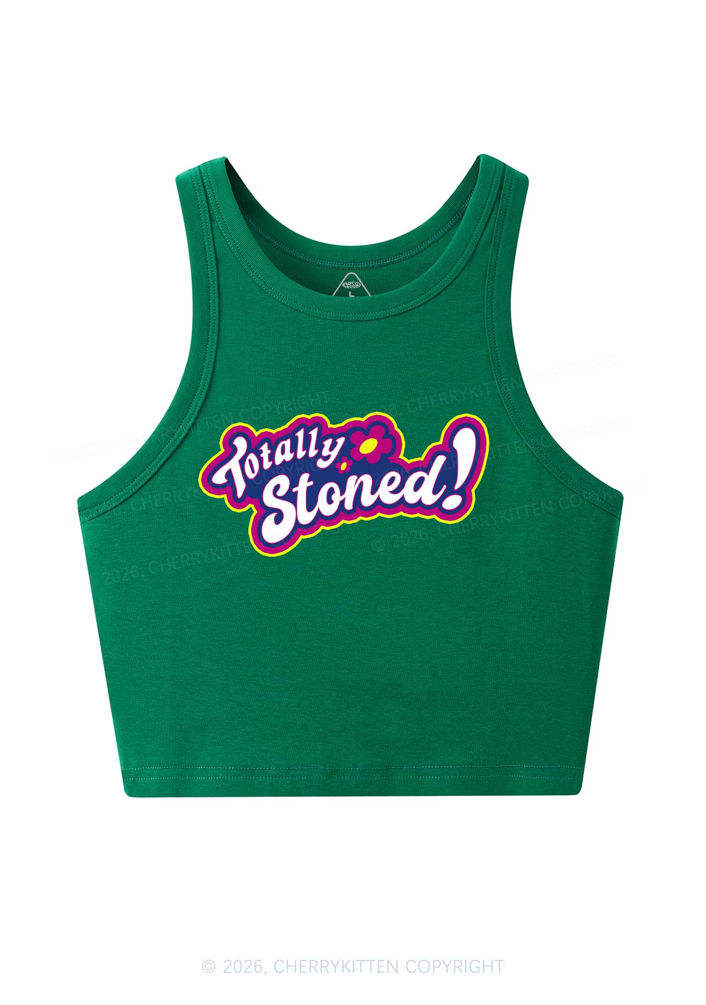 Totally Stoned Y2K Crop Tank Top Cherrykitten