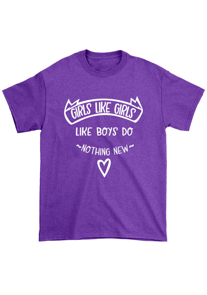 Girls Like Girls Like Boys Do Nothing New Chunky Shirt