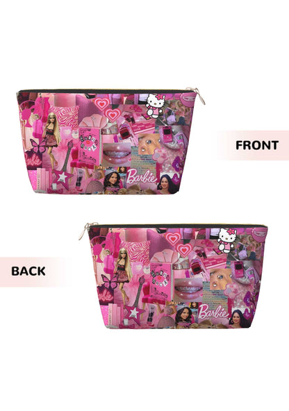 Pink Girl Y2K Leather Makeup Bag Cherrykitten