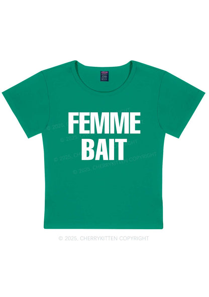 Femme Bait Y2K Baby Tee Cherrykitten