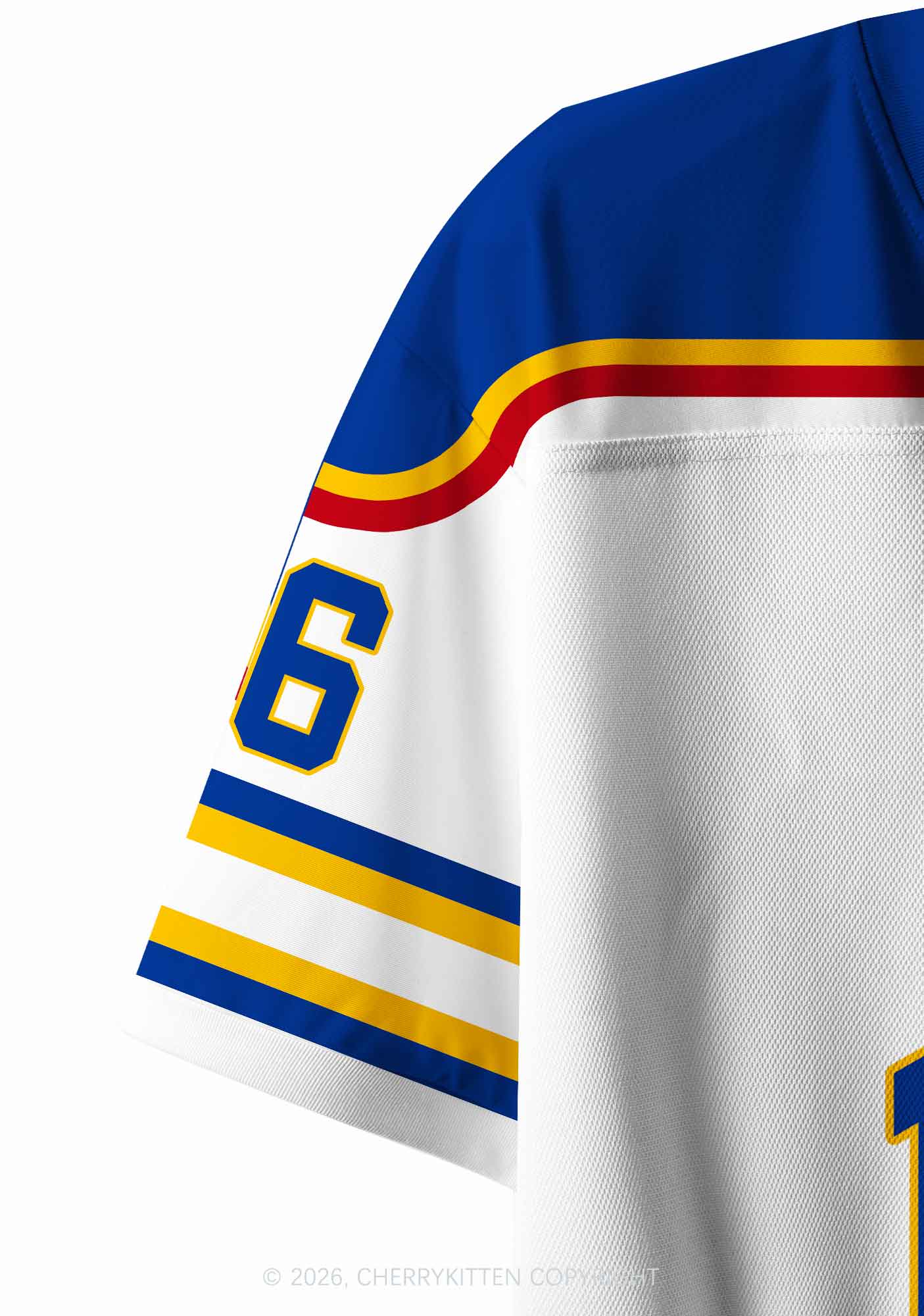 Retro White Hockey Team DL Y2K Crop Sport Jersey Shirts Cherrykitten