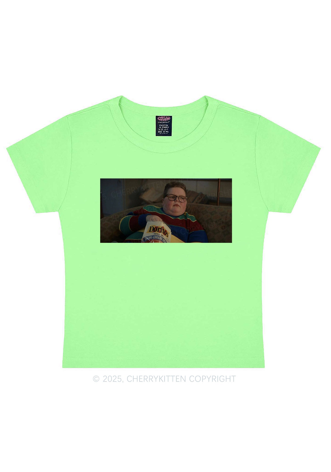 Snack Break Y2K Baby Tee Cherrykitten