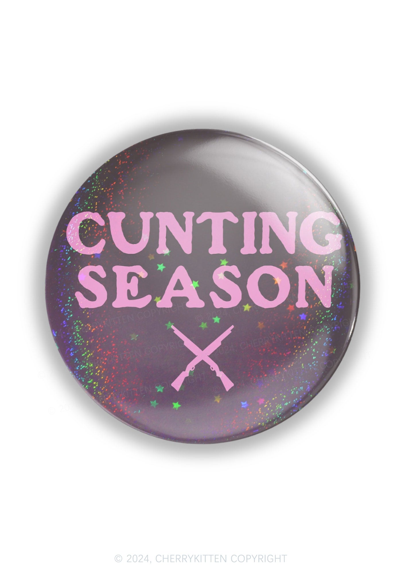 Cunting Season 1Pc Y2K Pin Badge Cherrykitten