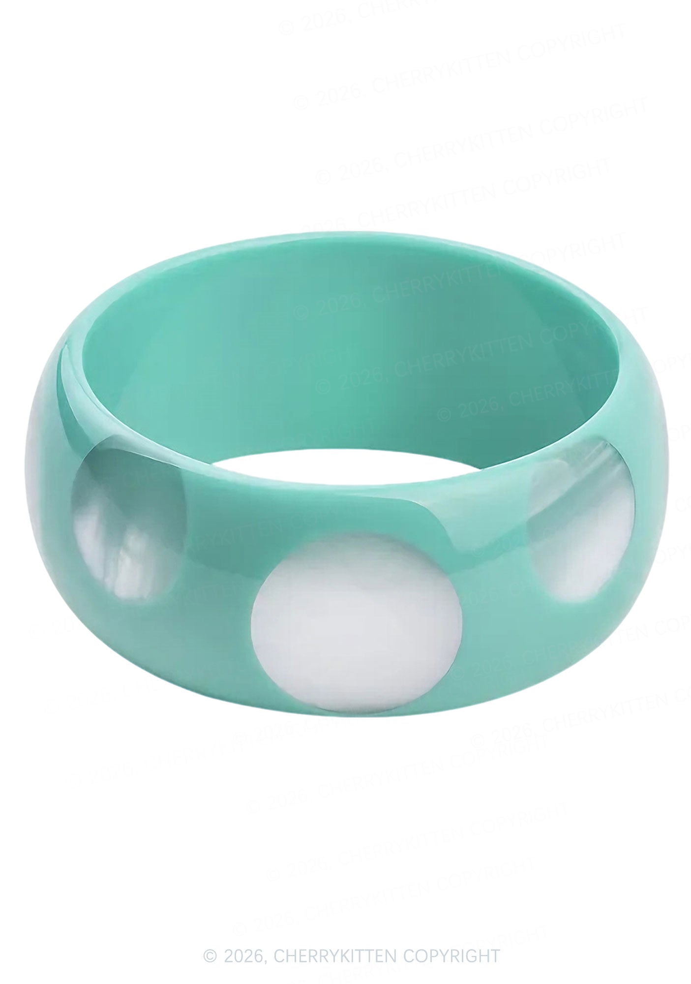 Retro Polka Dots Y2K Cuff Bangle Cherrykitten