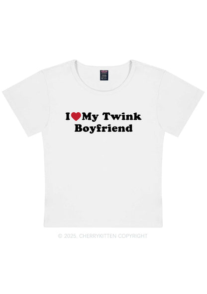 I Love My Twink BF Pride Y2K Baby Tee Cherrykitten