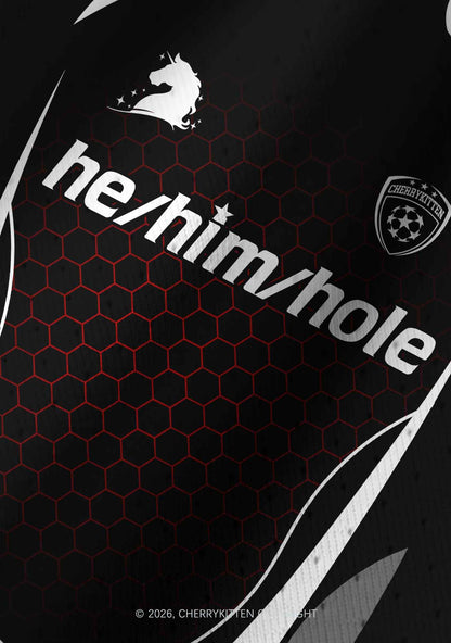 Black He Him Hole Pride Y2K Crop Football Jersey Shirts Cherrykitten