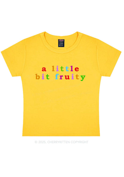 A Little Bit Fruity Y2K Baby Tee Cherrykitten