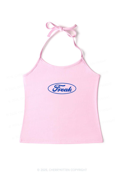 Oval Freak Y2K Halter Neck Cami Cherrykitten