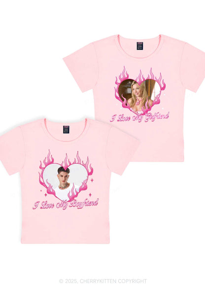 Custom I Love My GF BF Y2K Valentine's Day Baby Tee Cherrykitten