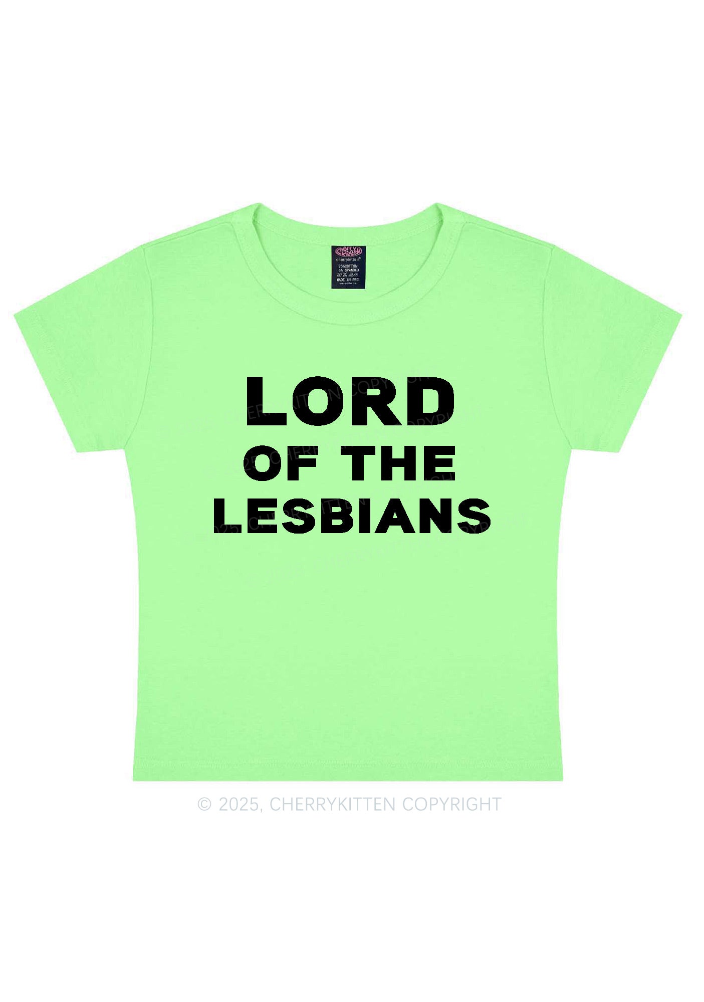 Lord Of The Lesbians Y2K Baby Tee Cherrykitten